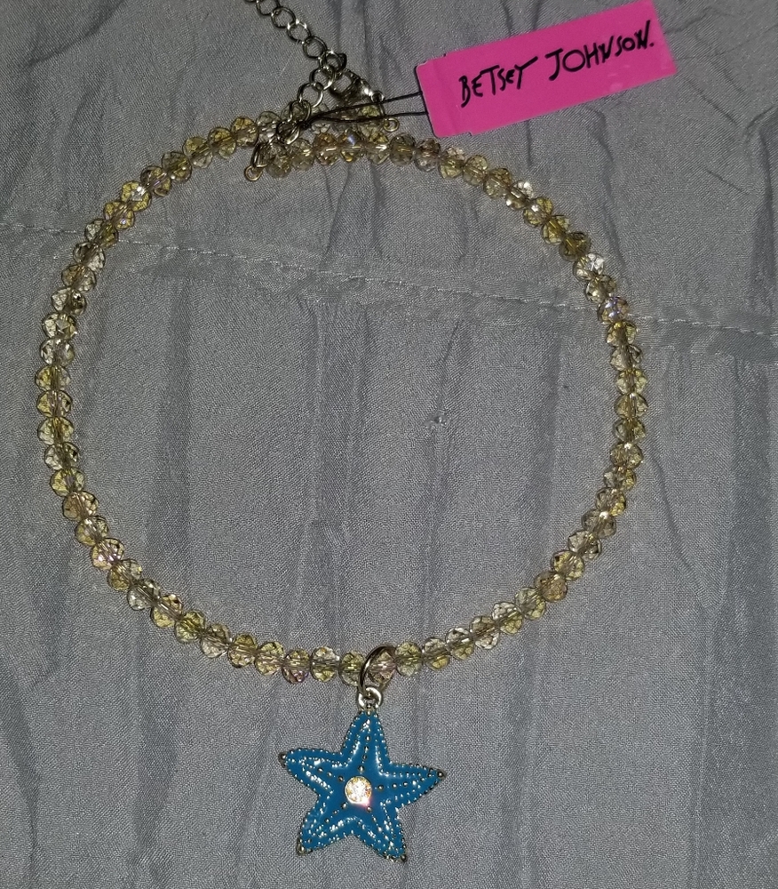 New Betsy Johnson Starfish Necklace